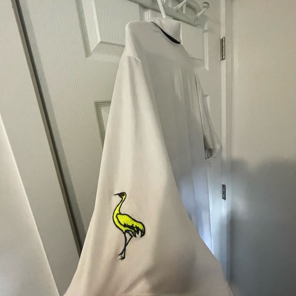 Nike Mobility Fade Stripe Golf Polo White Mens XXL,white, Green, Black, EUC - Picture 2 of 11